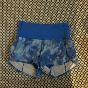 Blue Tie-Dye Women's Shorts